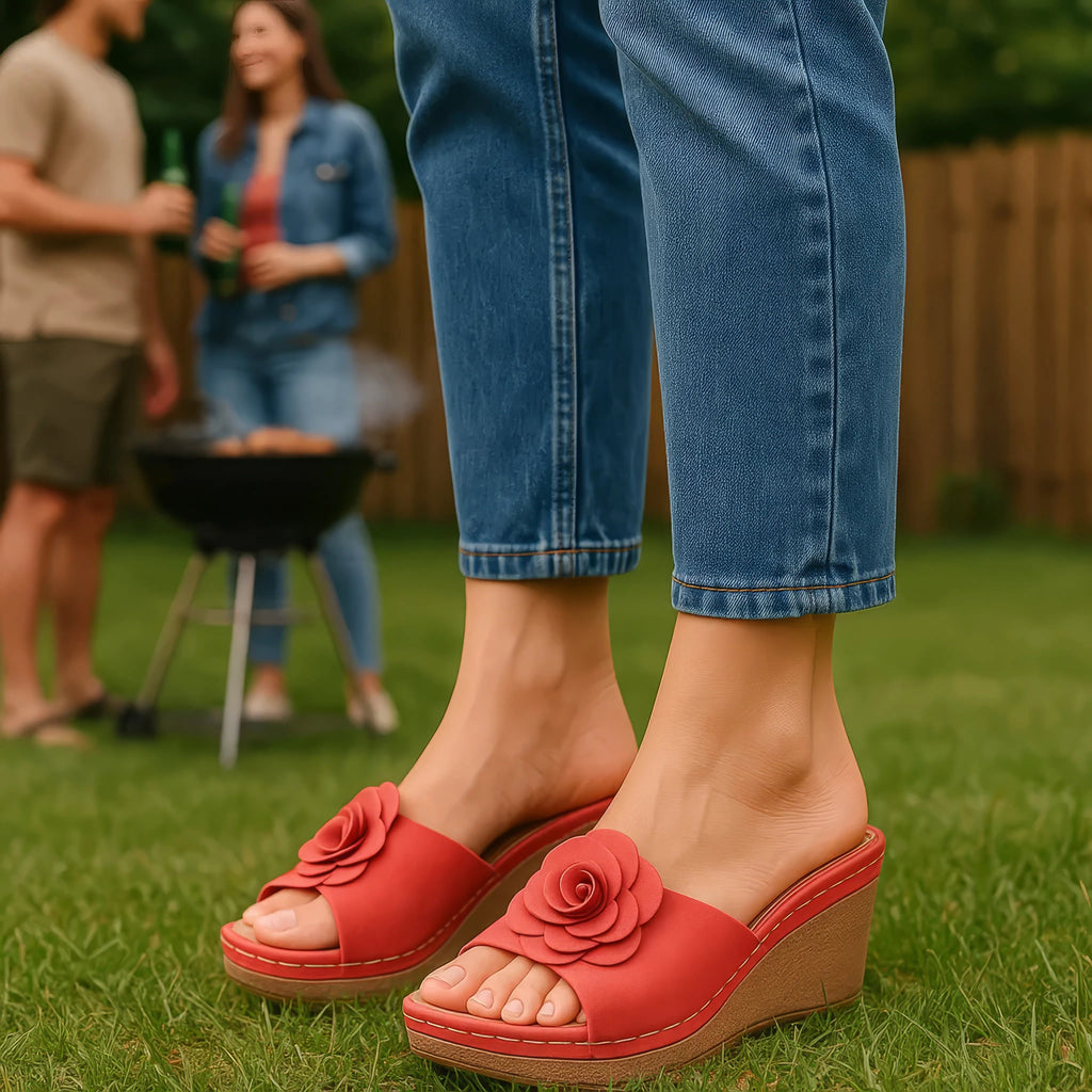 Women's Tokyo Black Wedge Sandals - Versatile Elevated Footwear
