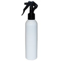White Tolco 8 oz Bullet Bottle with micro-mist trigger sprayer for salon use