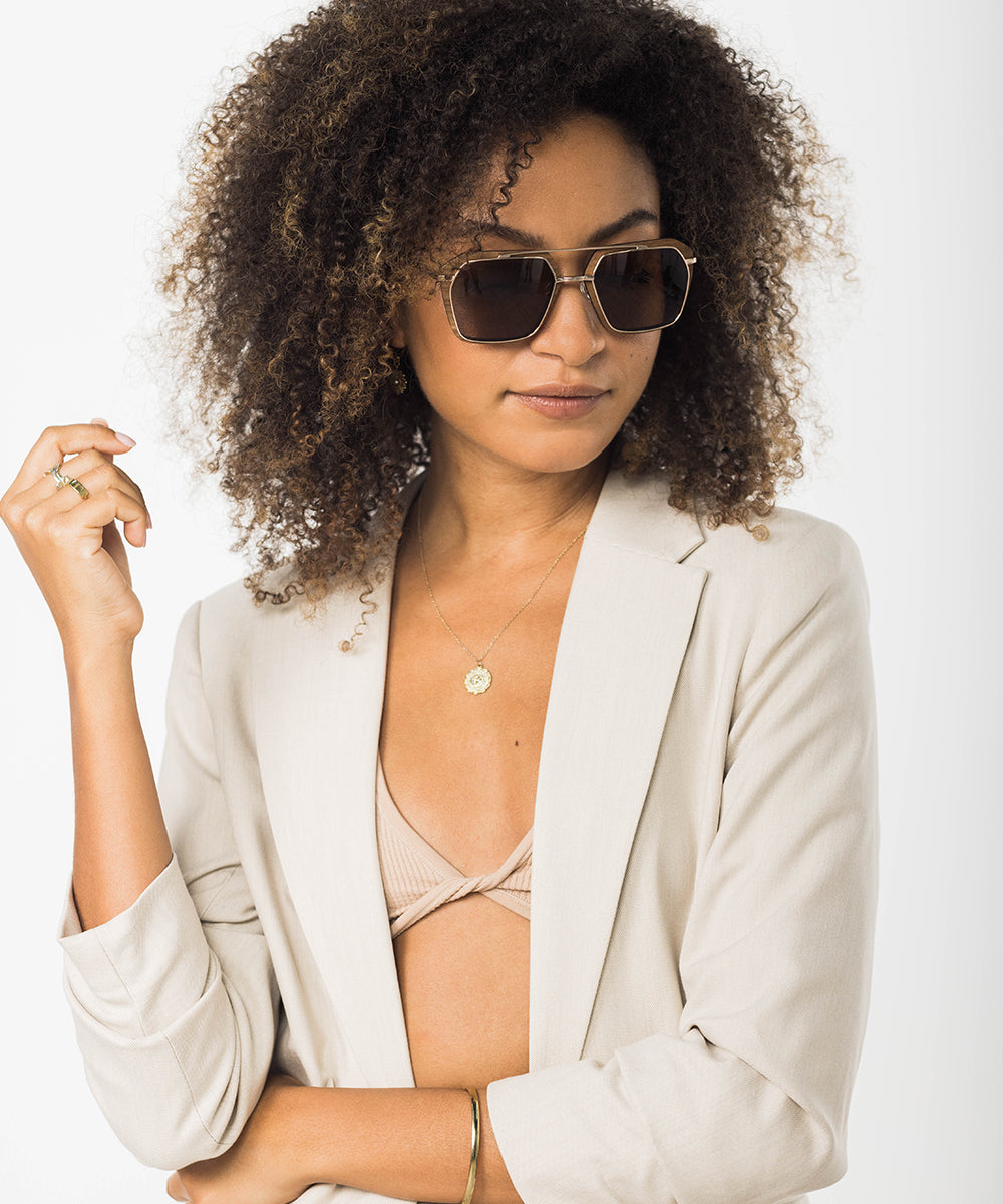 Bal Harbour Metal and Wood Sunglasses for Men and Women