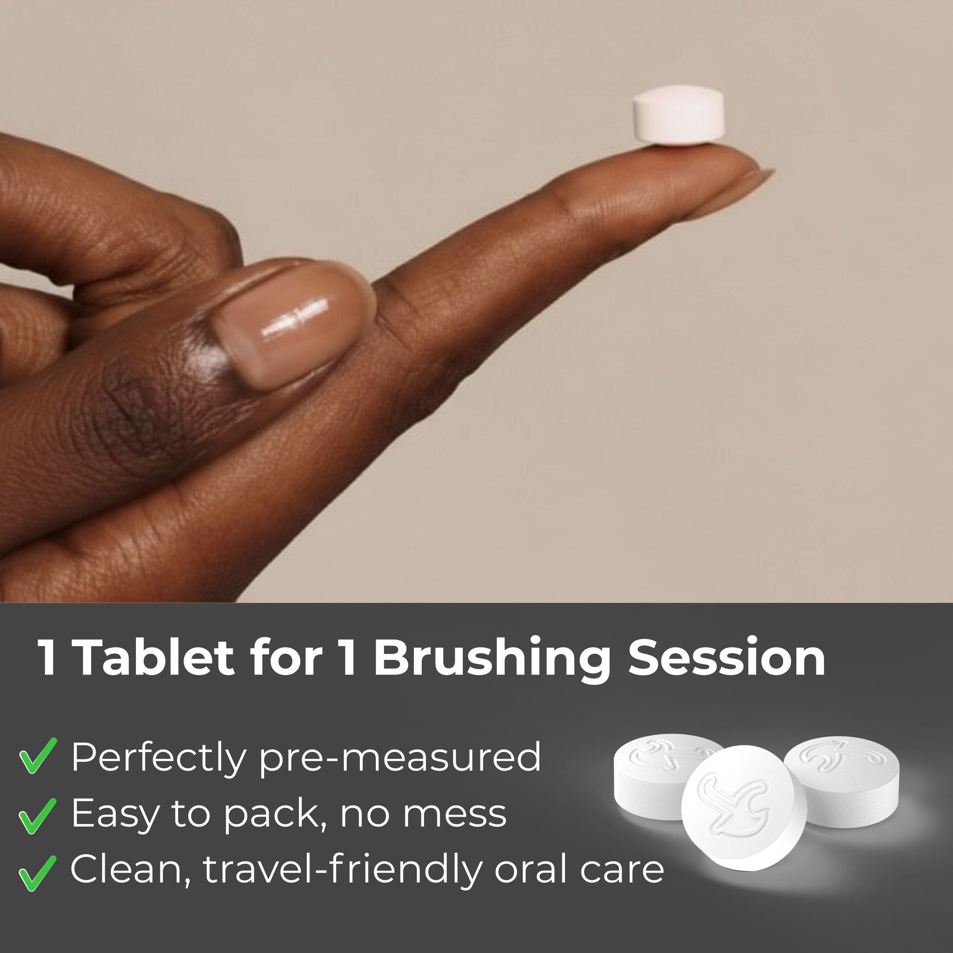 Fluoride Cinnamon Toothpaste Tablets — 1 Month