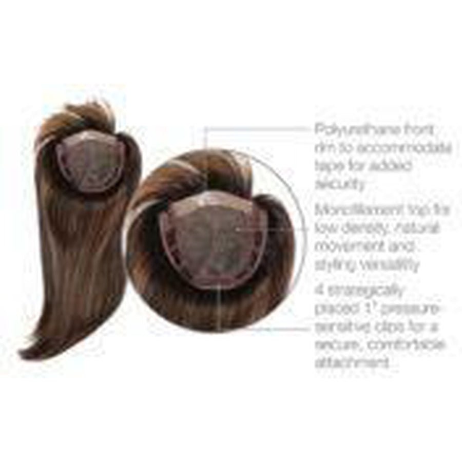 18" Top Billing Hair Piece for Volume and Seamless Coverage
