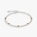 November Birthstone Topaz Curb Chain Bracelet in Gold
