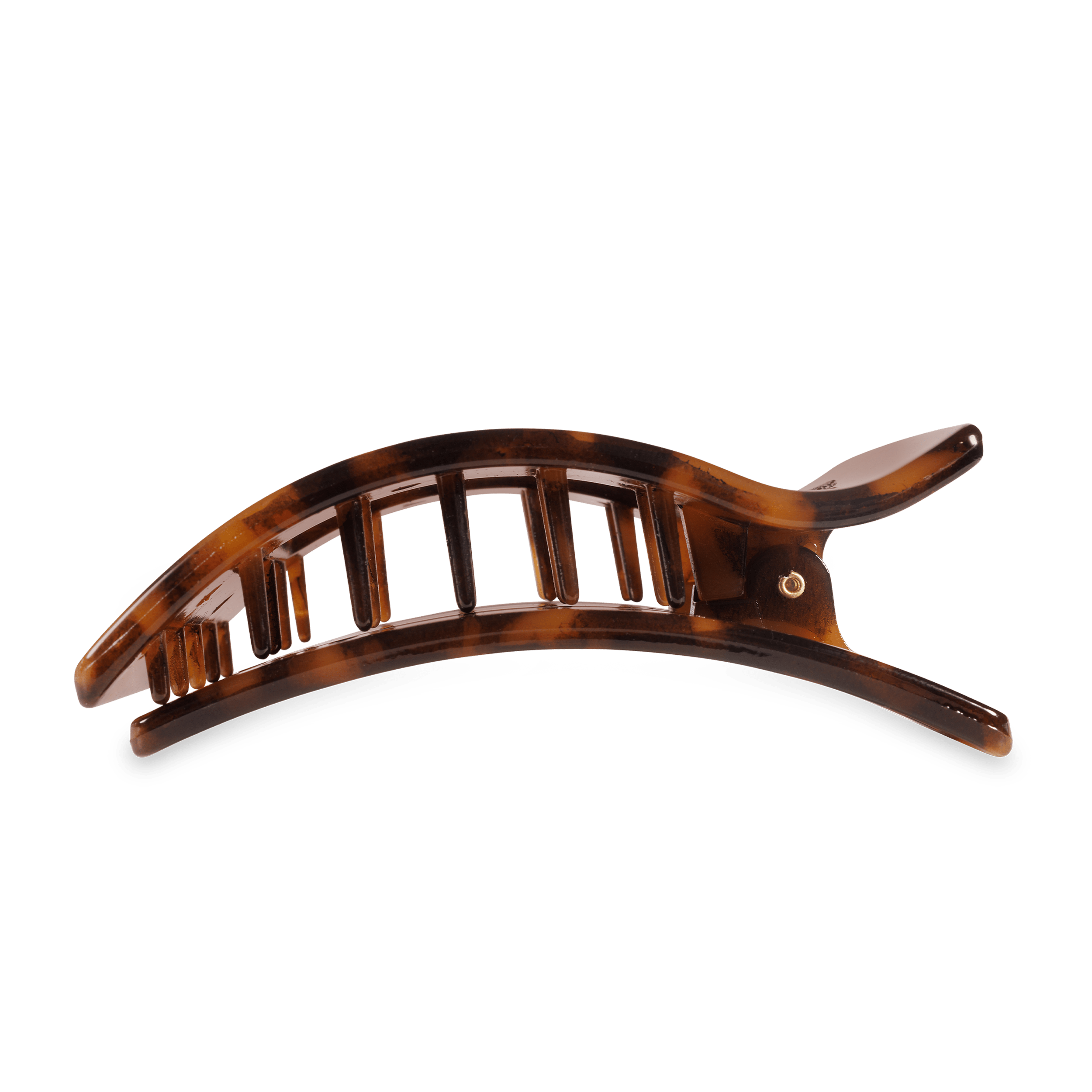 Tortoise Large Flat Rectangle Hair Clip for Everyday Comfort