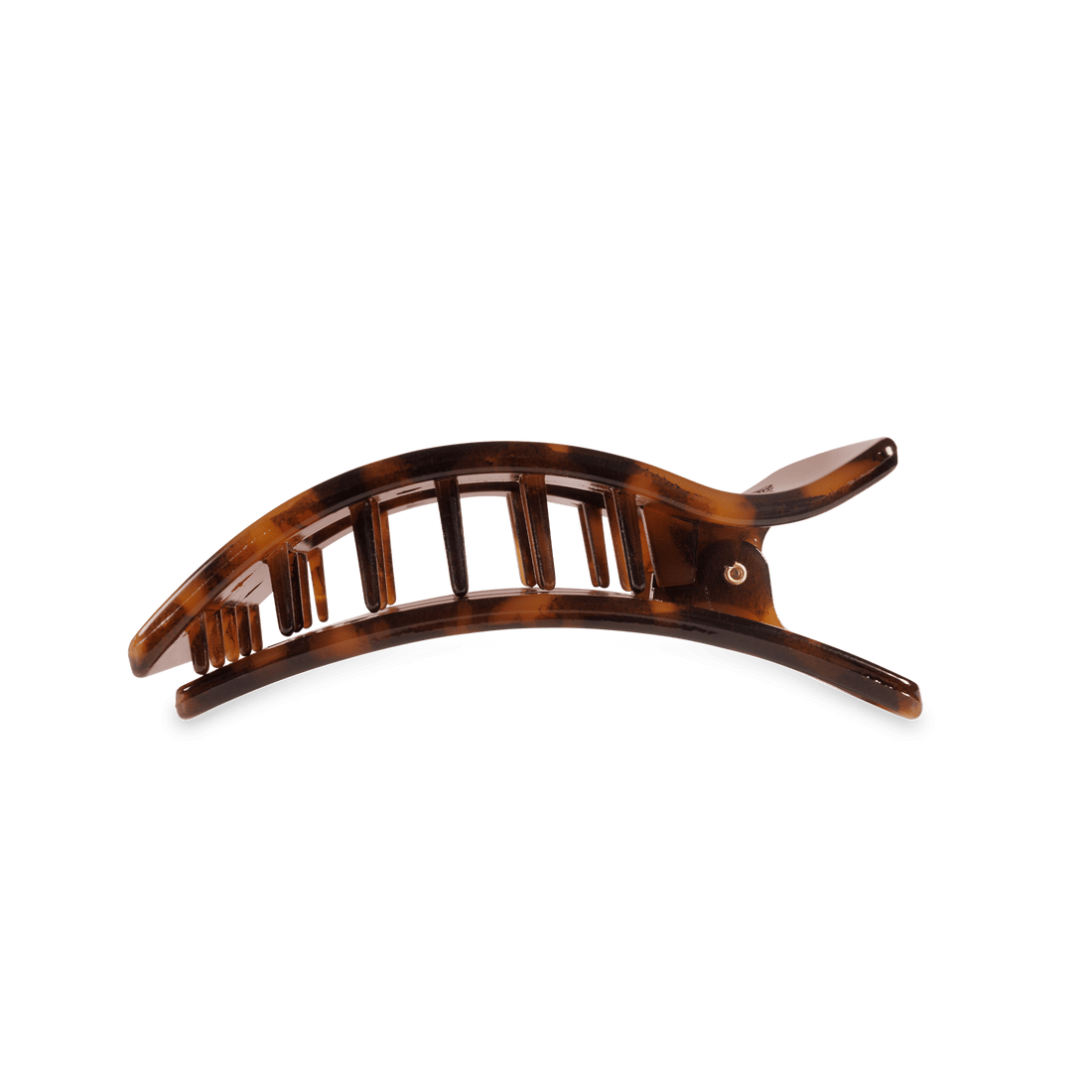 Tortoise Medium Flat Rectangle Hair Clip
