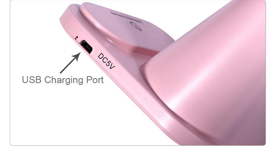 Dimmable LED Desk Lamp with Wireless Charging & USB Port