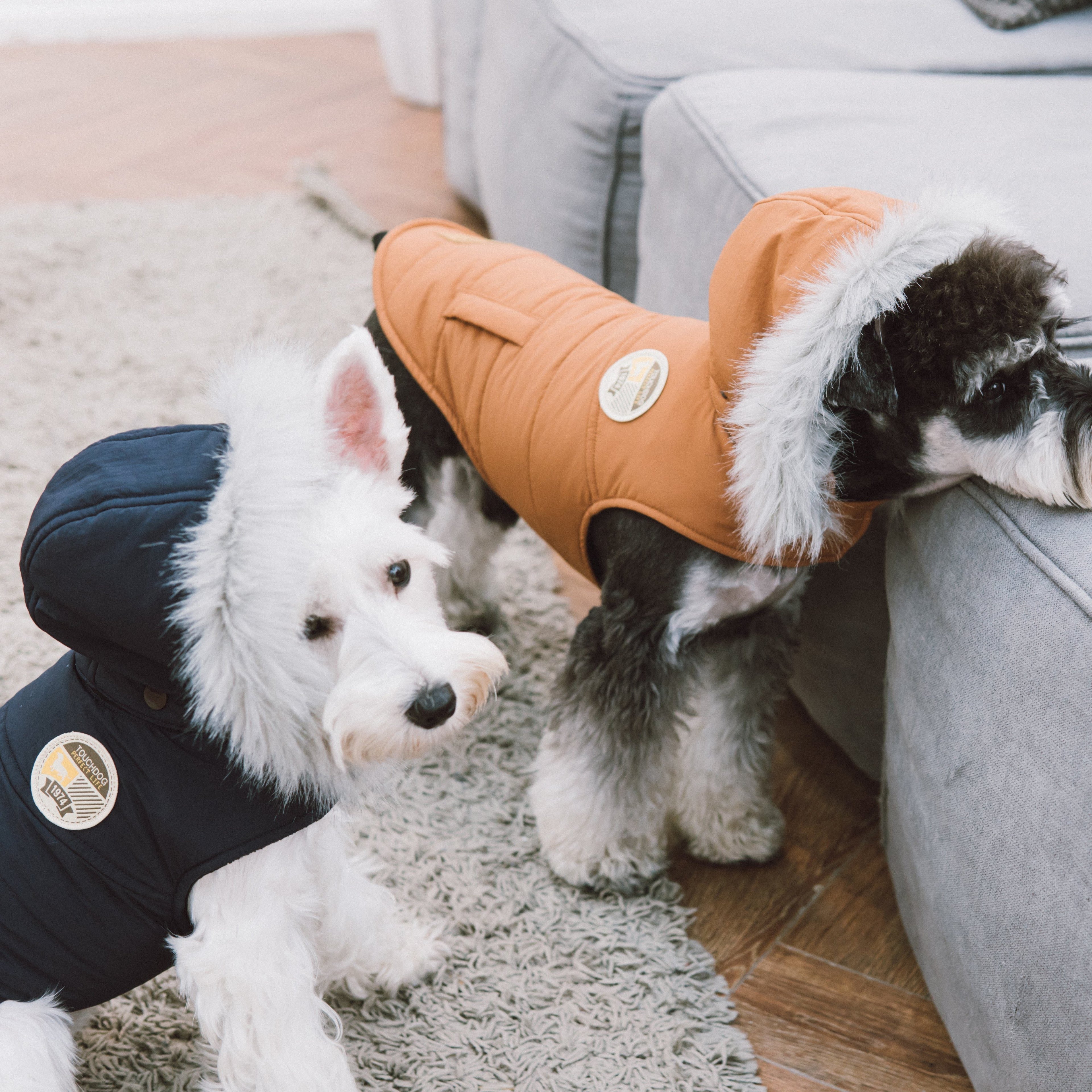 Touchdog 'Eskimo-Swag' Duck-Down Insulated Winter Dog Coat Parka