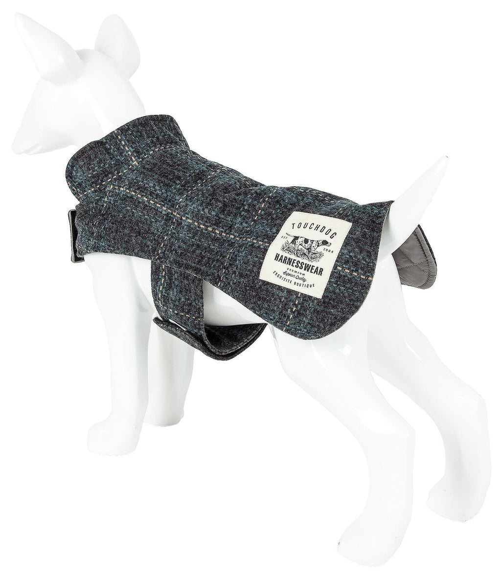 Windowpane Plaid Dog Jacket and Reversible Dog Mat Set - Image 4