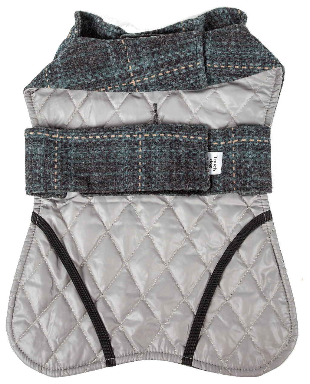 Windowpane Plaid Dog Jacket and Reversible Dog Mat Set - Image 5