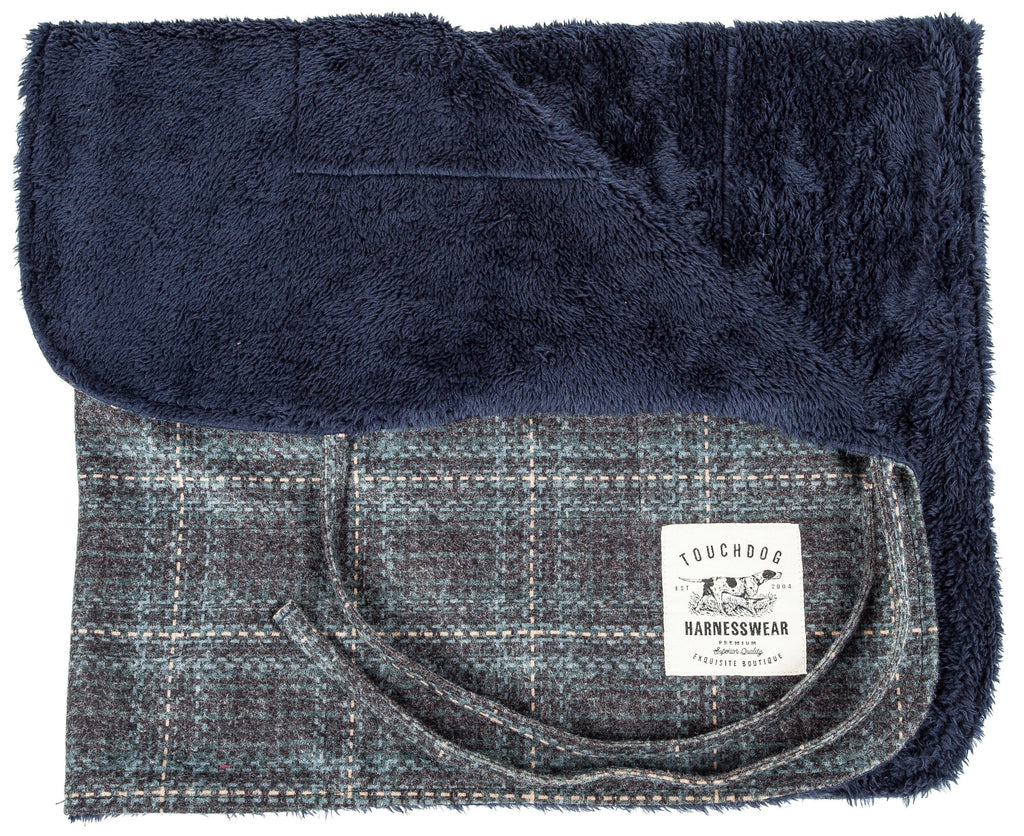 Windowpane Plaid Dog Jacket and Reversible Dog Mat Set - Image 6