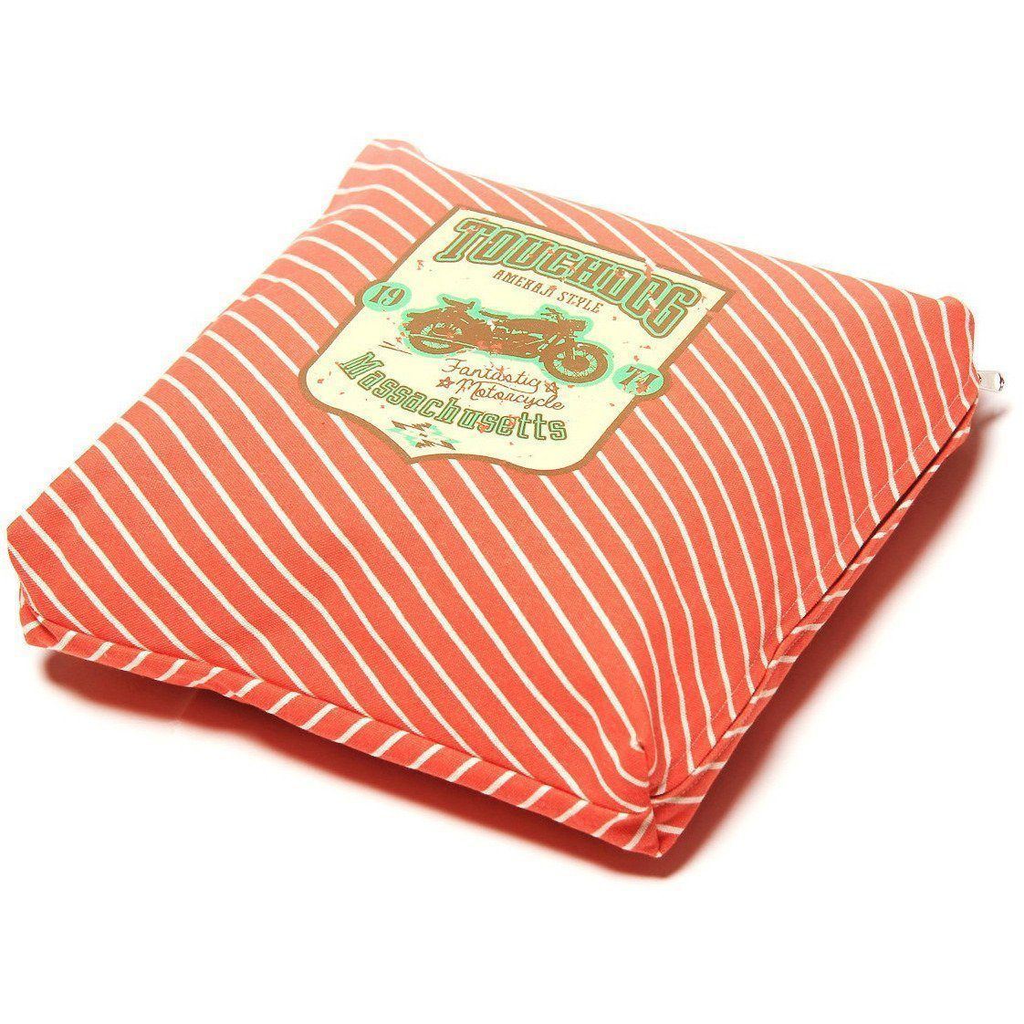 Touchdog ® 'Neutral-Striped' Squared Designer Dog Bed