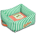 Touchdog ® 'Neutral-Striped' Squared Designer Dog Bed