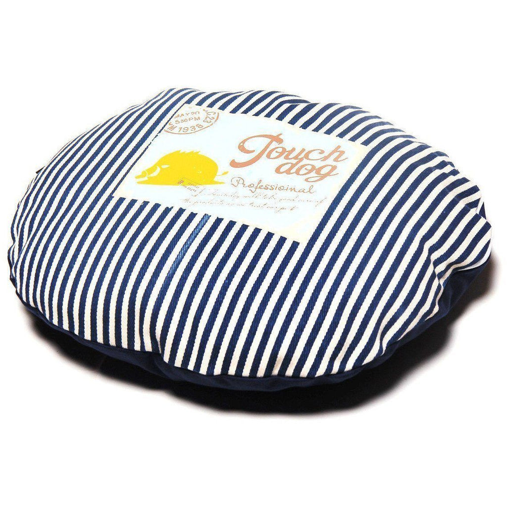 Touchdog ® 'Polka-Striped' Polo Designer Premium Rounded Dog Bed