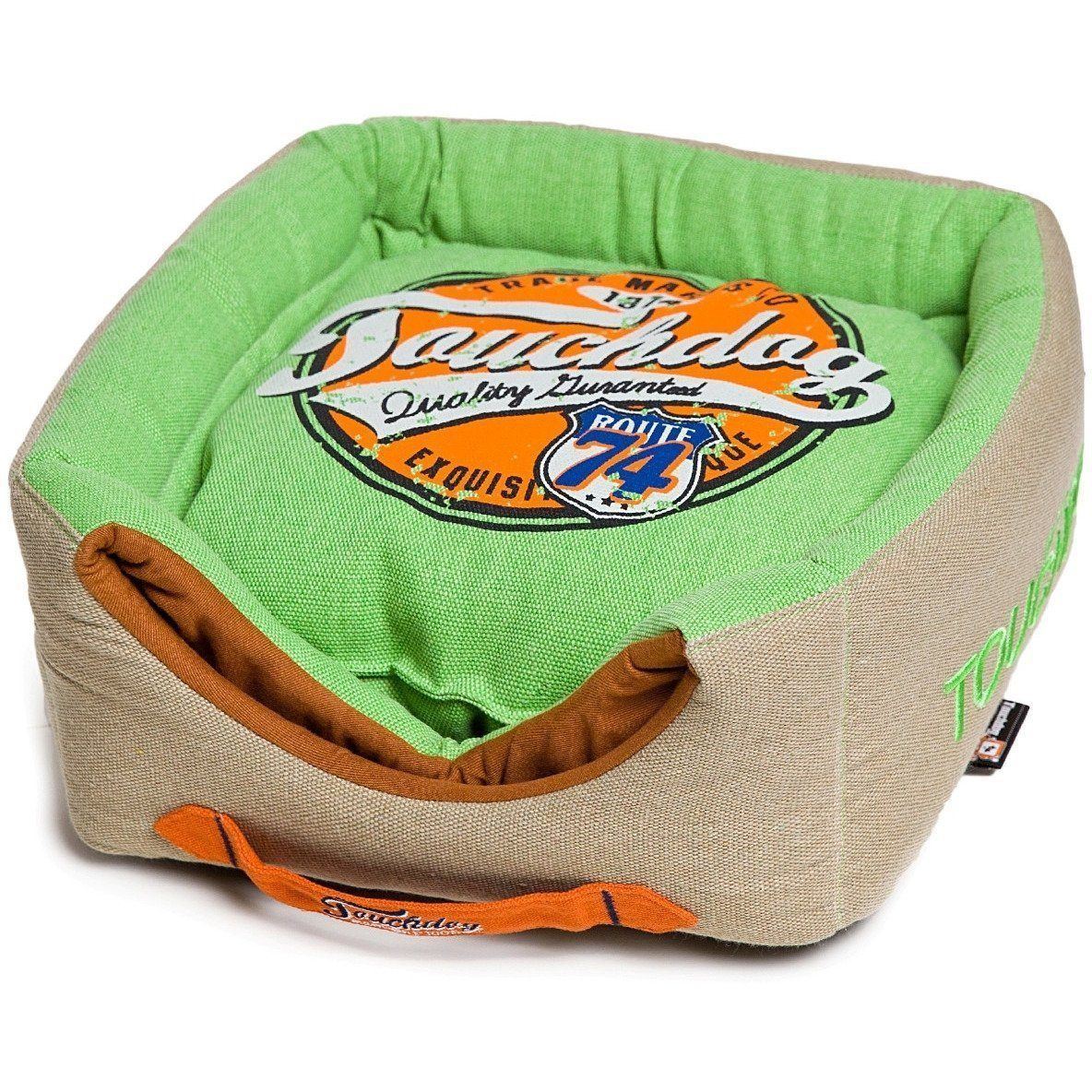 Touchdog ® 'Vintage Squared' 2-in-1 Convertible and Collapsible Dog and Cat Bed