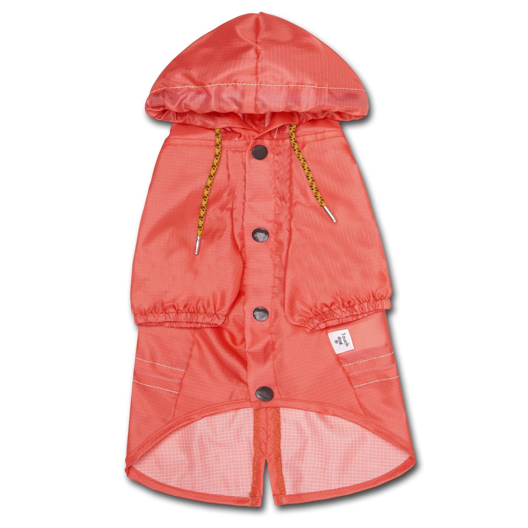 Touchdog Split-Vent Designer Waterproof Dog Raincoat