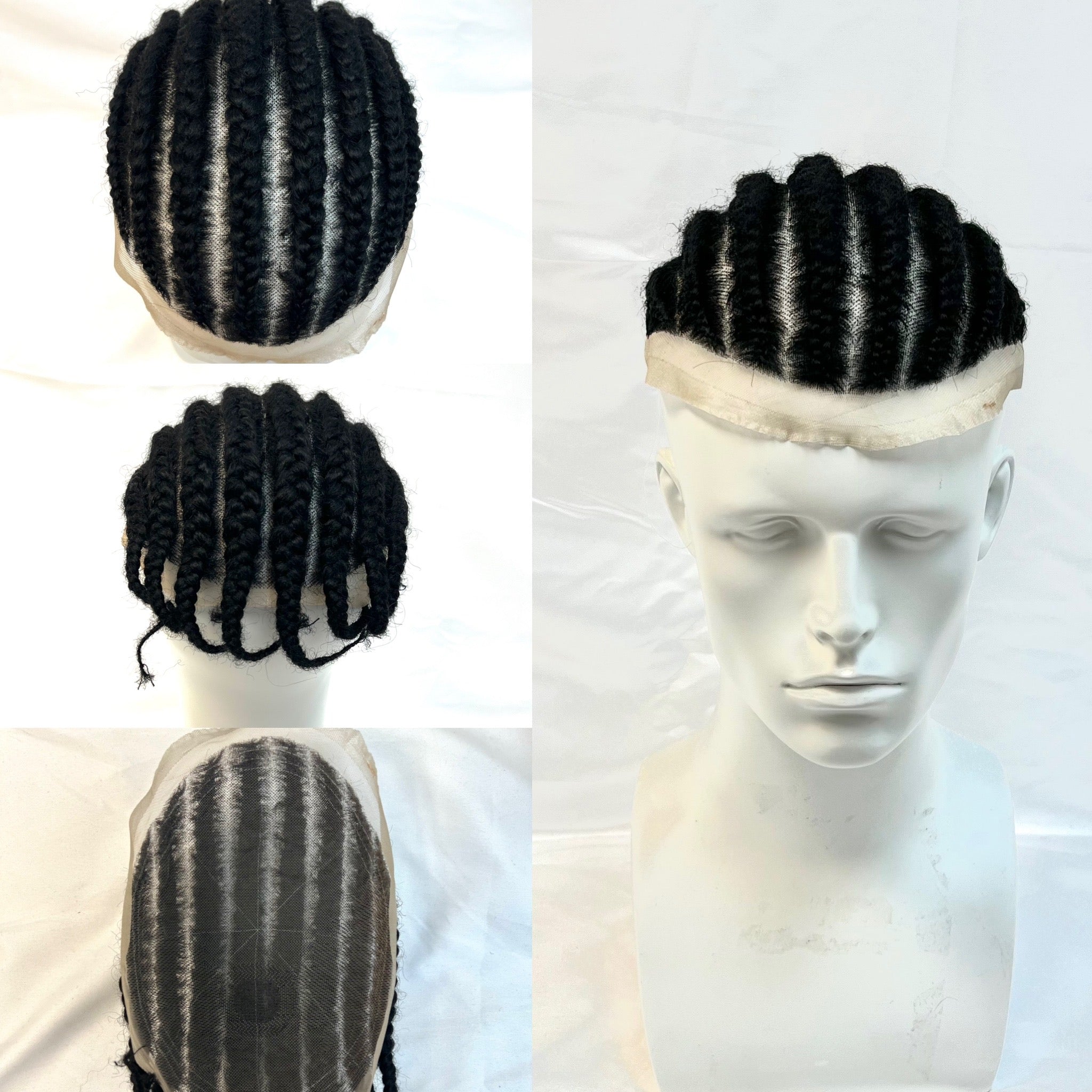 Full Lace Men’s Toupee 100% Human Hair Natural Seamless Hairpiece