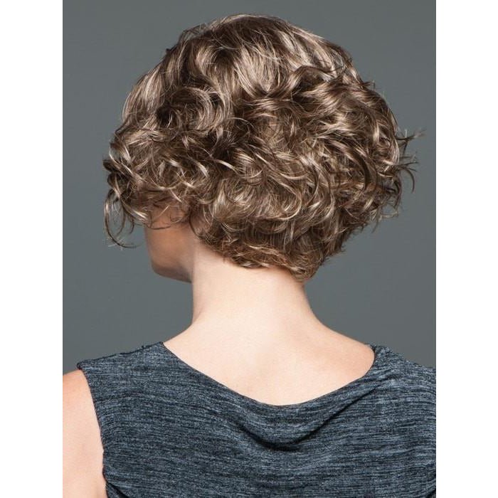 Tousled Synthetic Lace Front Wig with Mono Part, Brown & Blonde