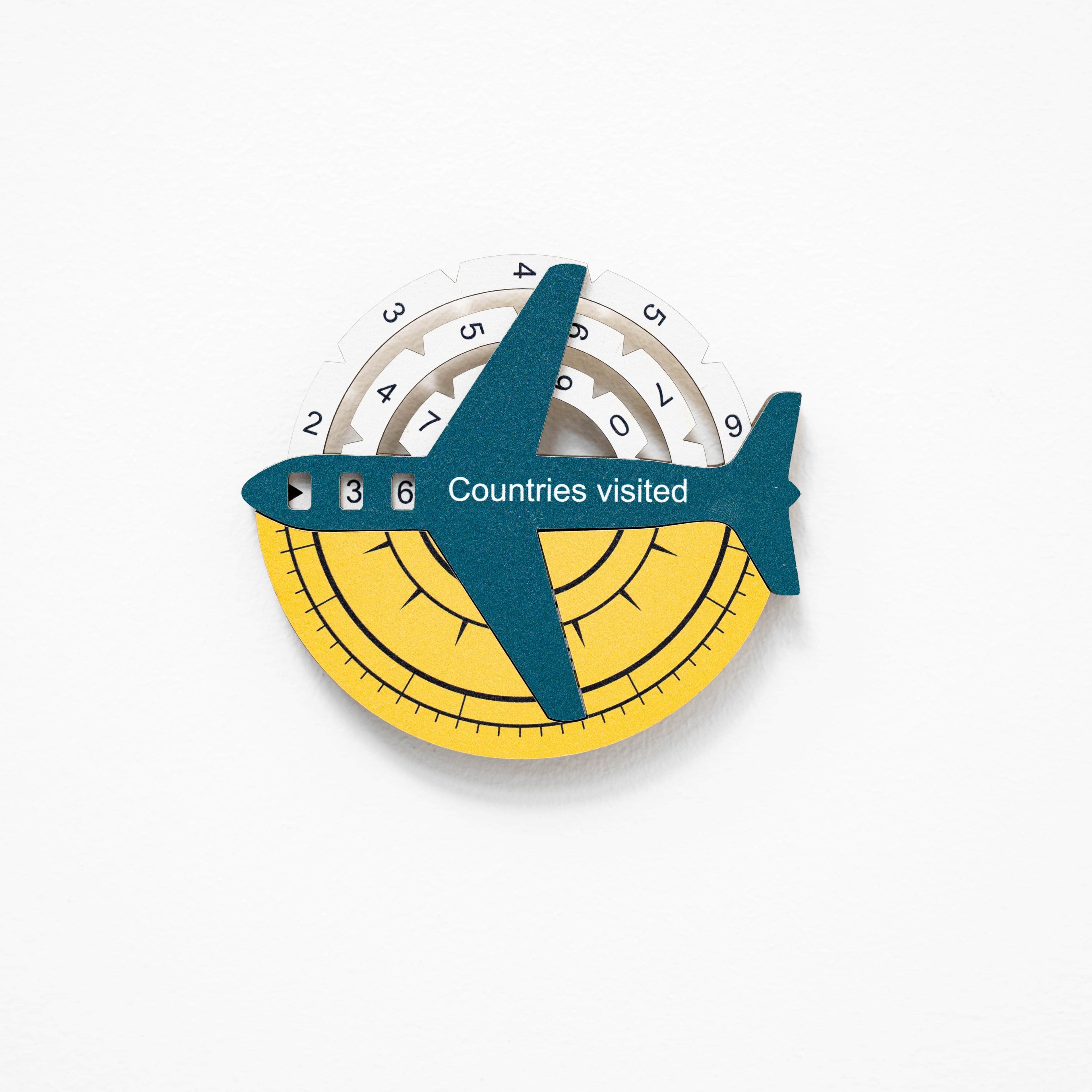 3D Wooden World Map Travel Tracker Modern Minimalist Wall Art