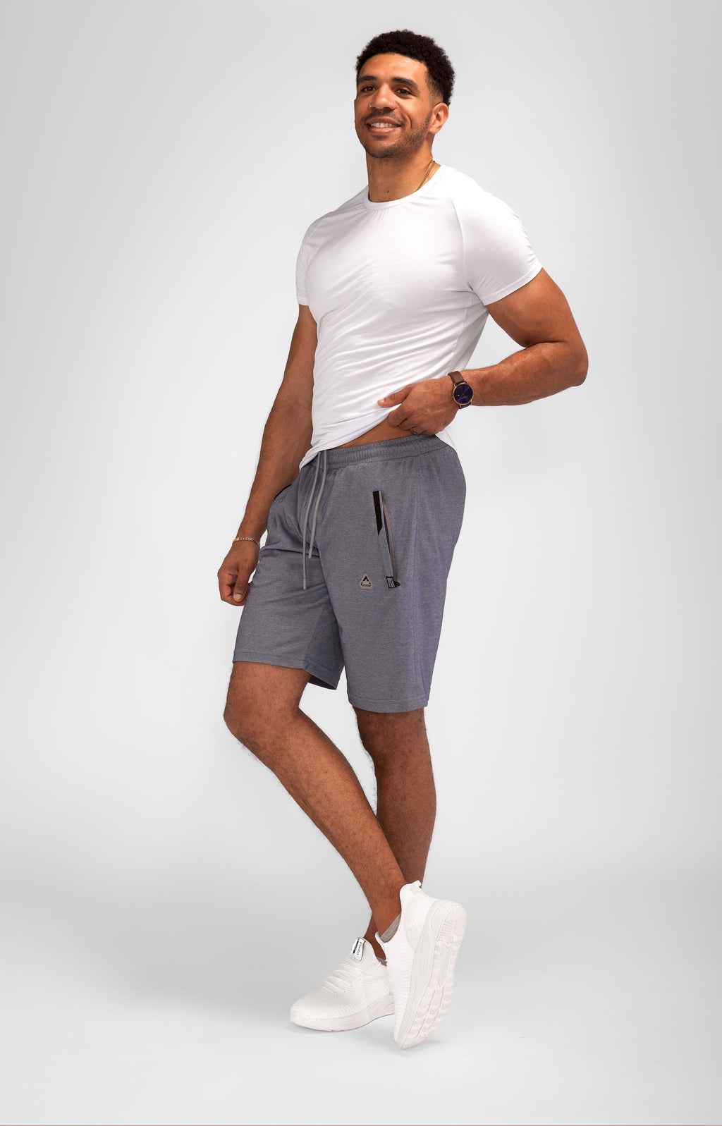 Urban Stride Men's Tall Fit Shorts in Blue - Image 13