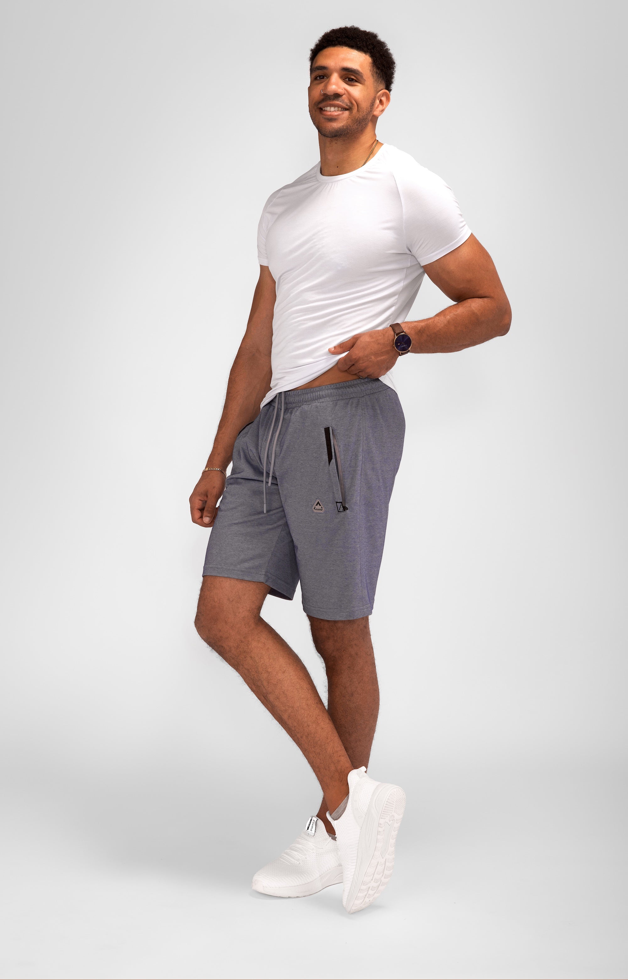 Urban Stride Men's Tall Fit Shorts in Blue - Image 13