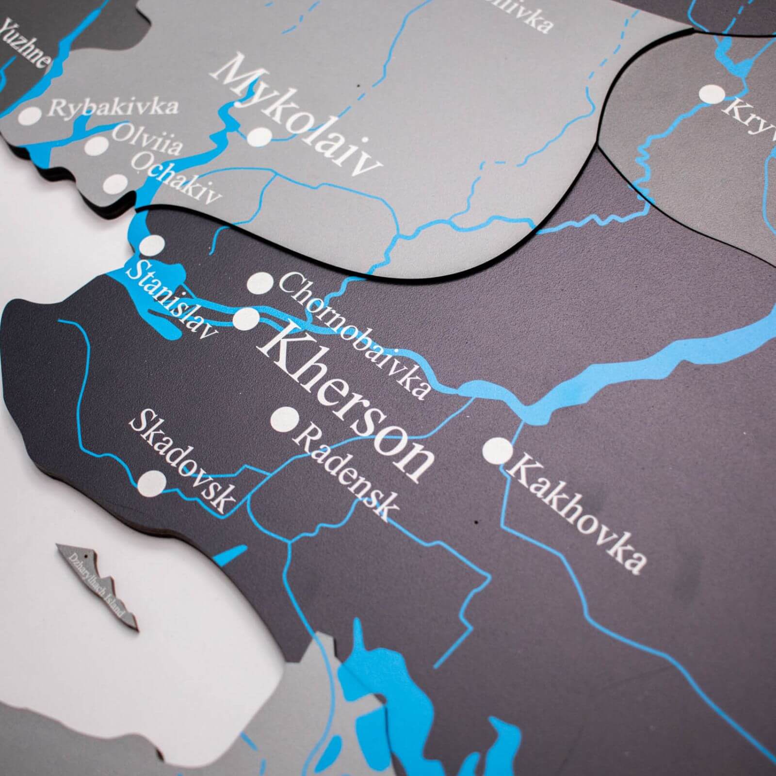 Wooden Map of Ukraine Nordik – Scandinavian Birch Wall Decor