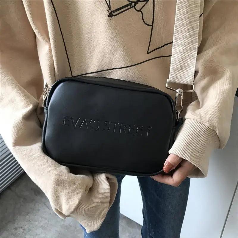 Trendy Leather Designer Flap Crossbody Messenger Bag for Women