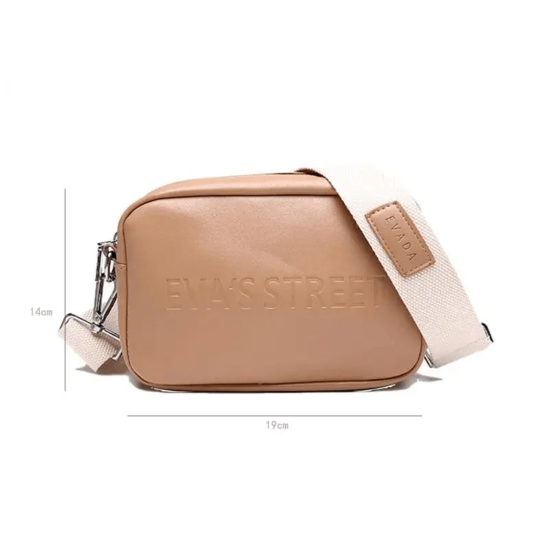 Trendy Leather Designer Flap Crossbody Messenger Bag for Women