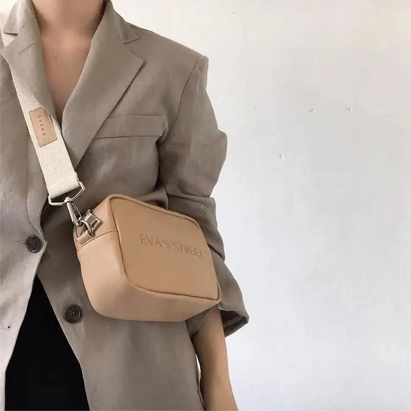 Trendy Leather Designer Flap Crossbody Messenger Bag for Women
