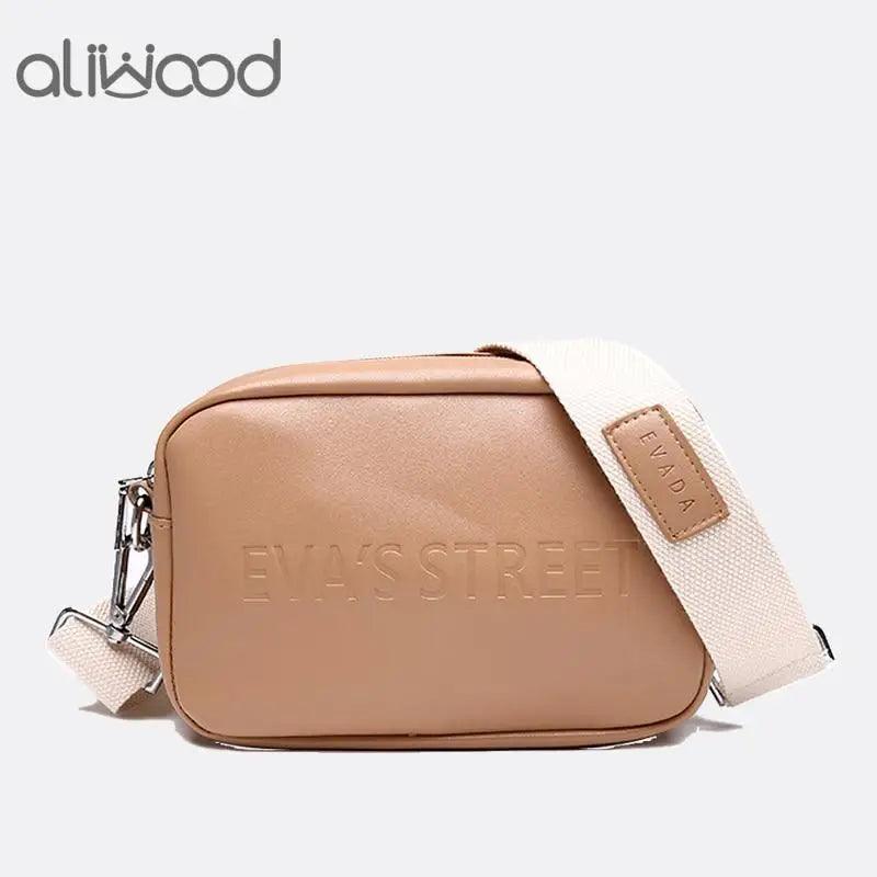 Trendy Leather Designer Flap Crossbody Messenger Bag for Women