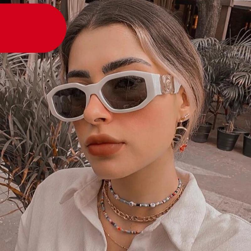 Unisex retro streetwear sunglasses in black, green, and beige with UV400 protection