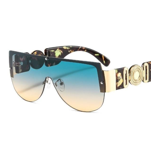 Modern Square Shield Sunglasses UV Protection Luxury Inspired