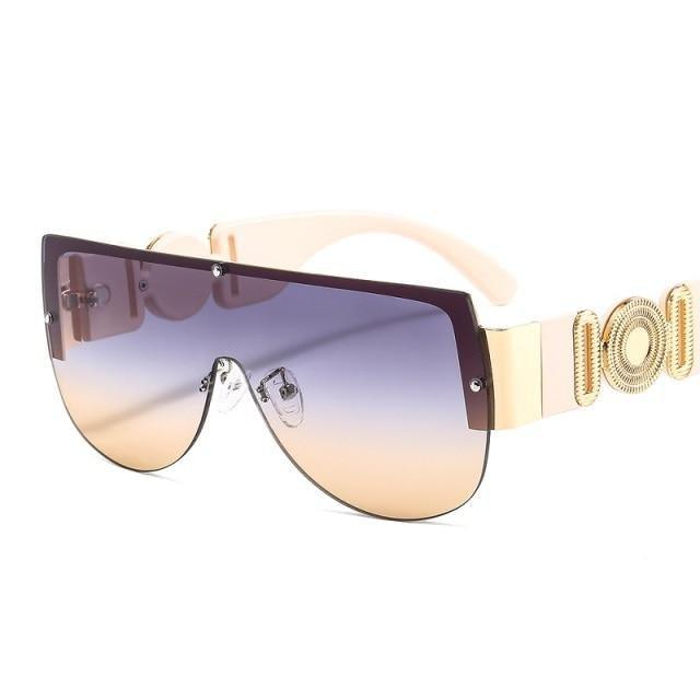 Modern Square Shield Sunglasses UV Protection Luxury Inspired