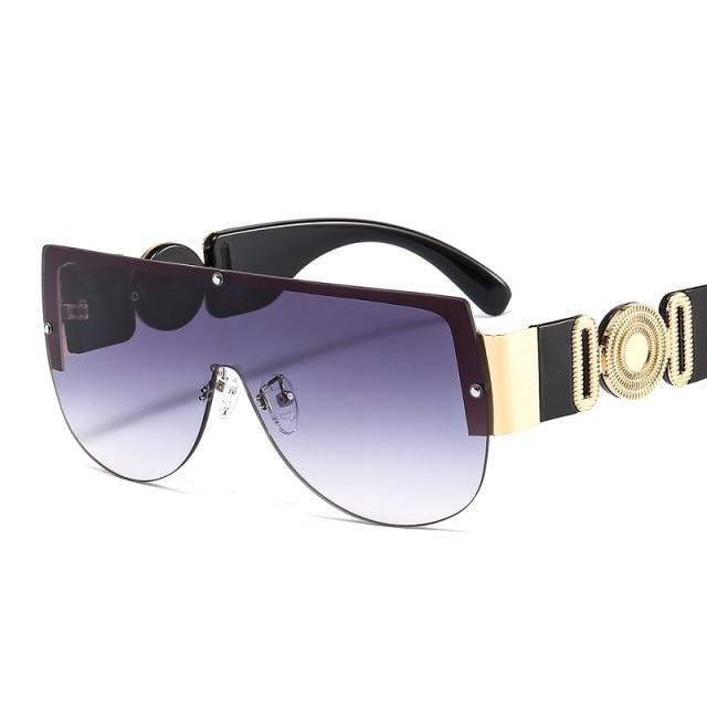 Modern Square Shield Sunglasses UV Protection Luxury Inspired