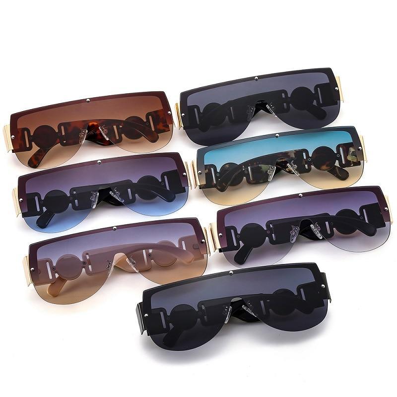 Modern Square Shield Sunglasses UV Protection Luxury Inspired
