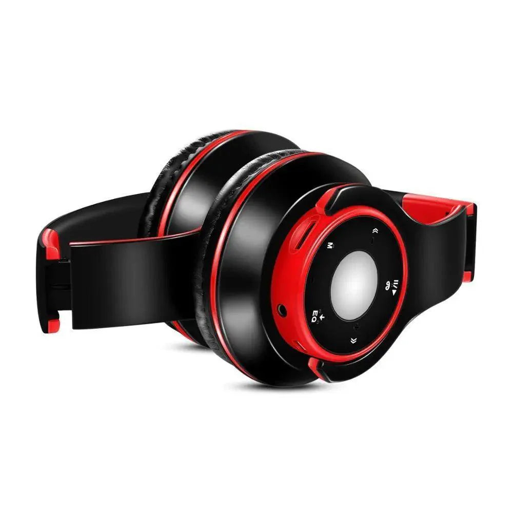 Bluetooth Foldable Headset with FM Radio, TF Card Slot & Mic