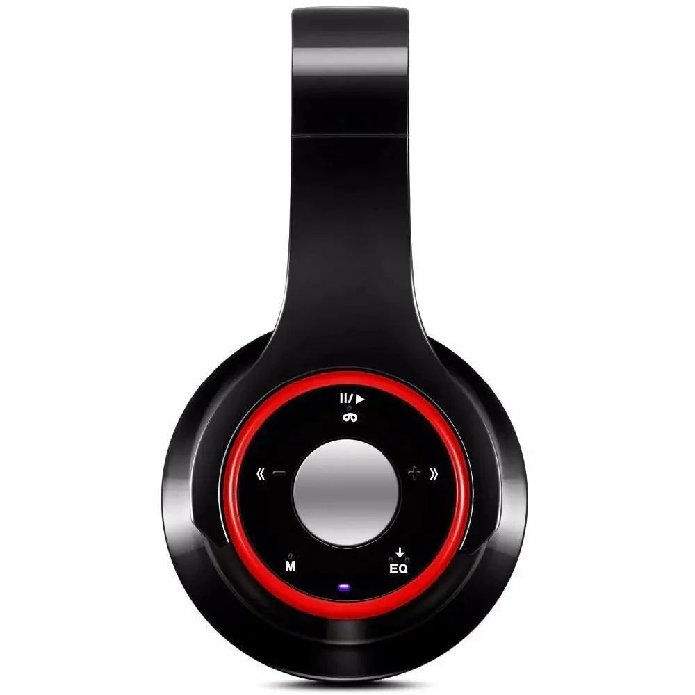 Bluetooth Foldable Headset with FM Radio, TF Card Slot & Mic