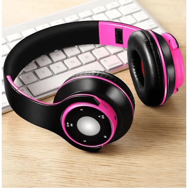 Bluetooth Foldable Headset with FM Radio, TF Card Slot & Mic