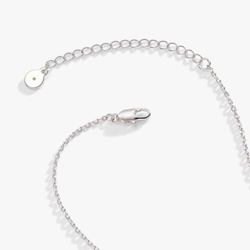 Tri-Tone Crystal Heart Slider Pendant Necklace Adjustable Chain