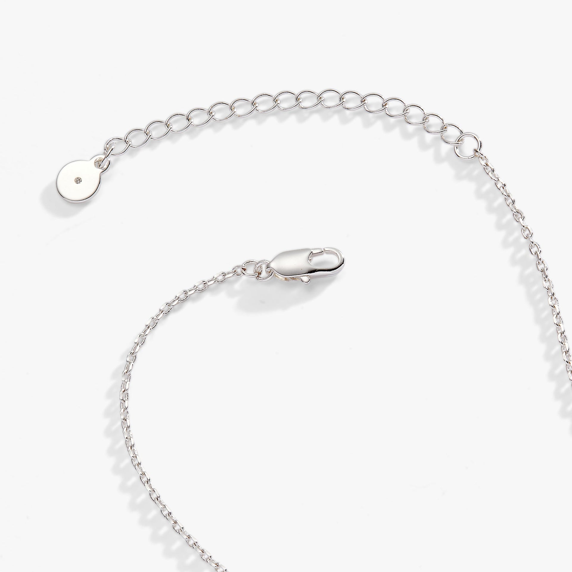 Tri-Tone Crystal Heart Slider Pendant Necklace Adjustable Chain