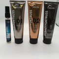 Truss High Impact Hair Protocol set in silver, bronze, and charcoal black packaging.