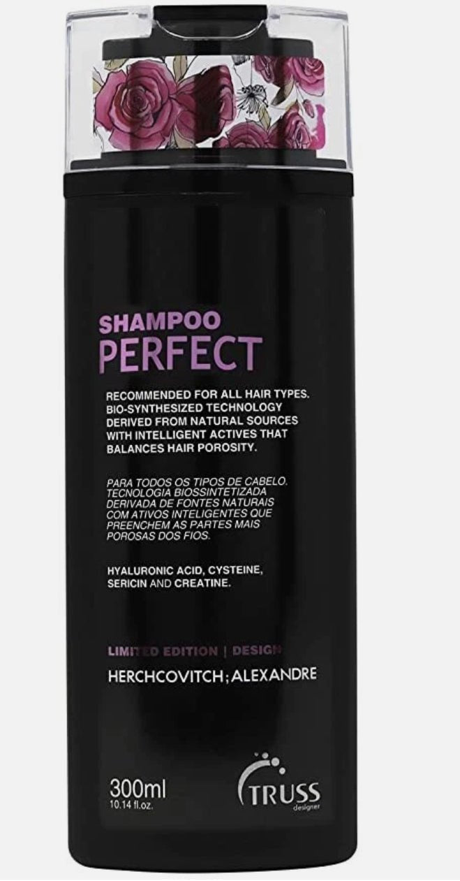 Truss Hyaluronic Acid Conditioner bottle in limited edition black and pink packaging.