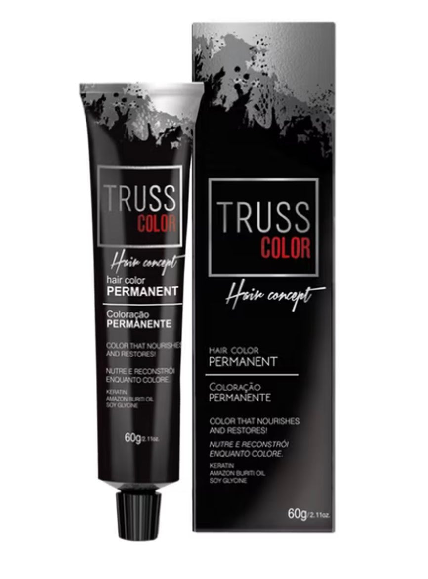 Tube of Truss 8.0 Light Blonde permanent hair color for vibrant and even results