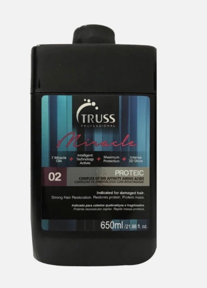 Truss Professional Miracle Proteic Complex 650ml bottle for damaged hair repair