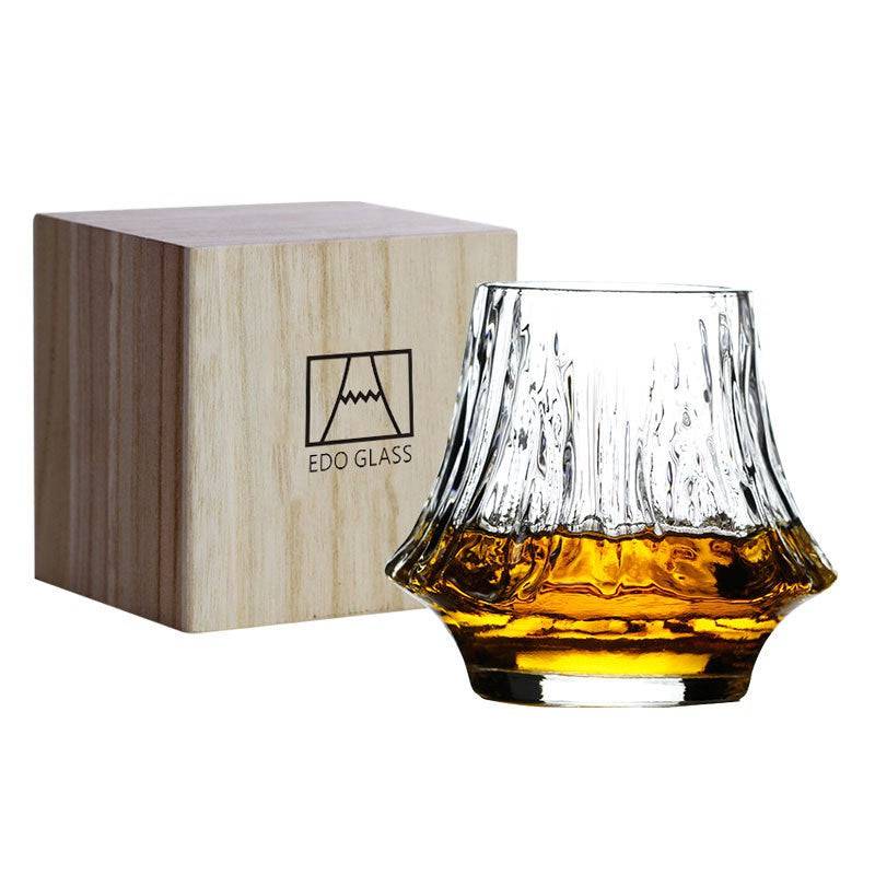 Yama Crystal Whisky Glass Textured Handcrafted Glassware - Image 9