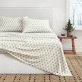 Winter Floral Turkish Cotton Flannel Sheet Set Ultra-Soft - Image 7