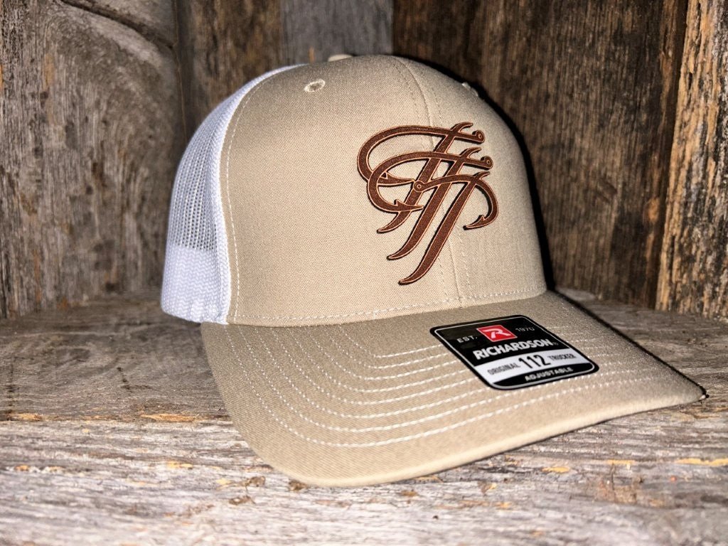 TTP Khaki/White Leather Patch Cut Out