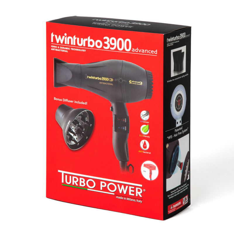 Twin Turbo 3900 Advanced Hair Dryer - Ionic Ceramic Professional