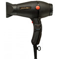 Professional Twin Turbo 3500 ionic ceramic hair dryer in matte black with red accents