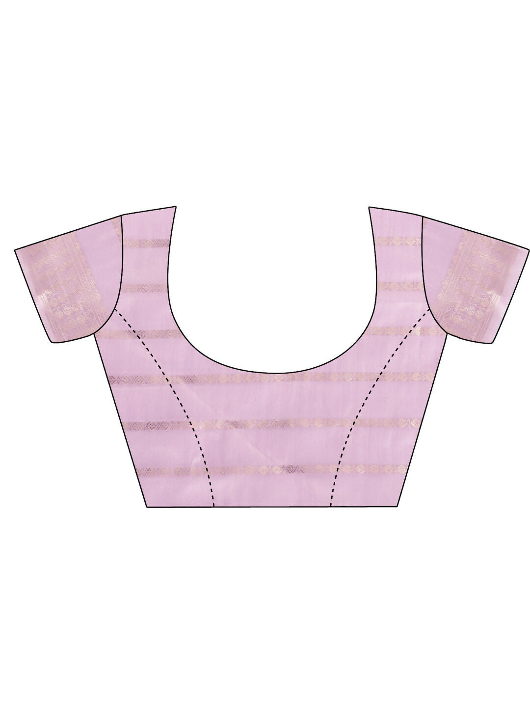 Light Pink Organza Saree with Matching Blouse Piece