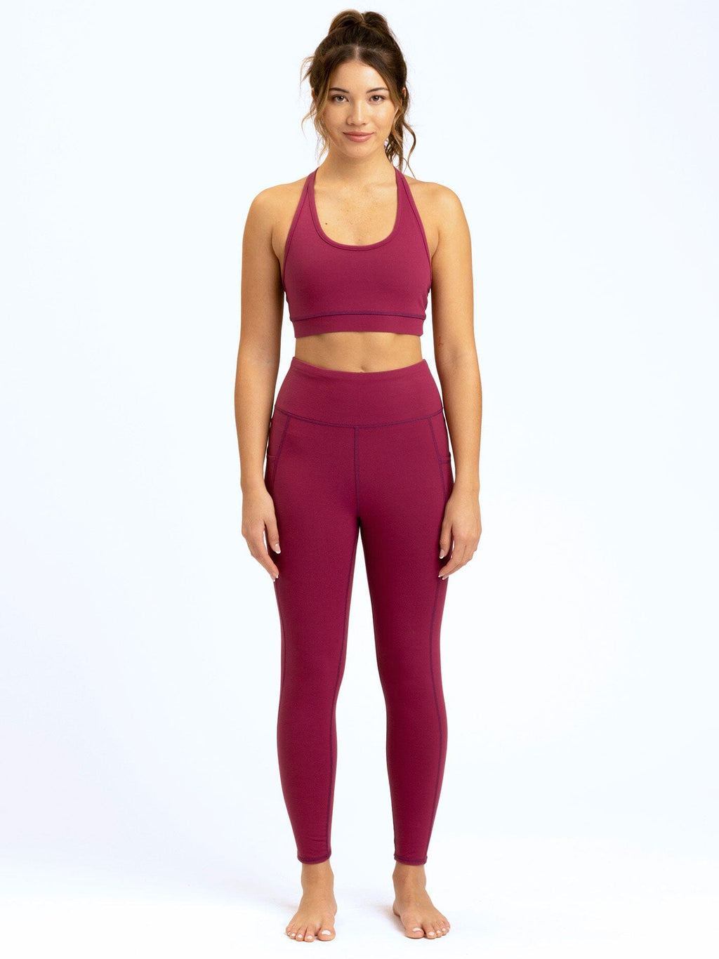 High-Rise Ankle Leggings with Pockets for Everyday Comfort