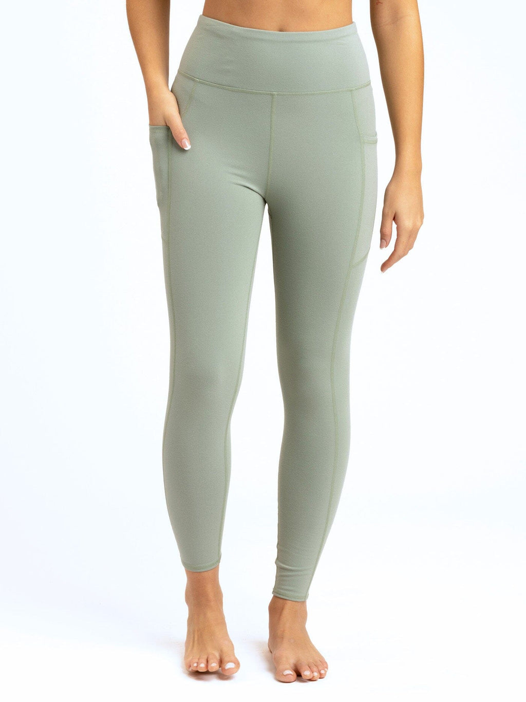 High-Rise Ankle Length Pocket Leggings for Women